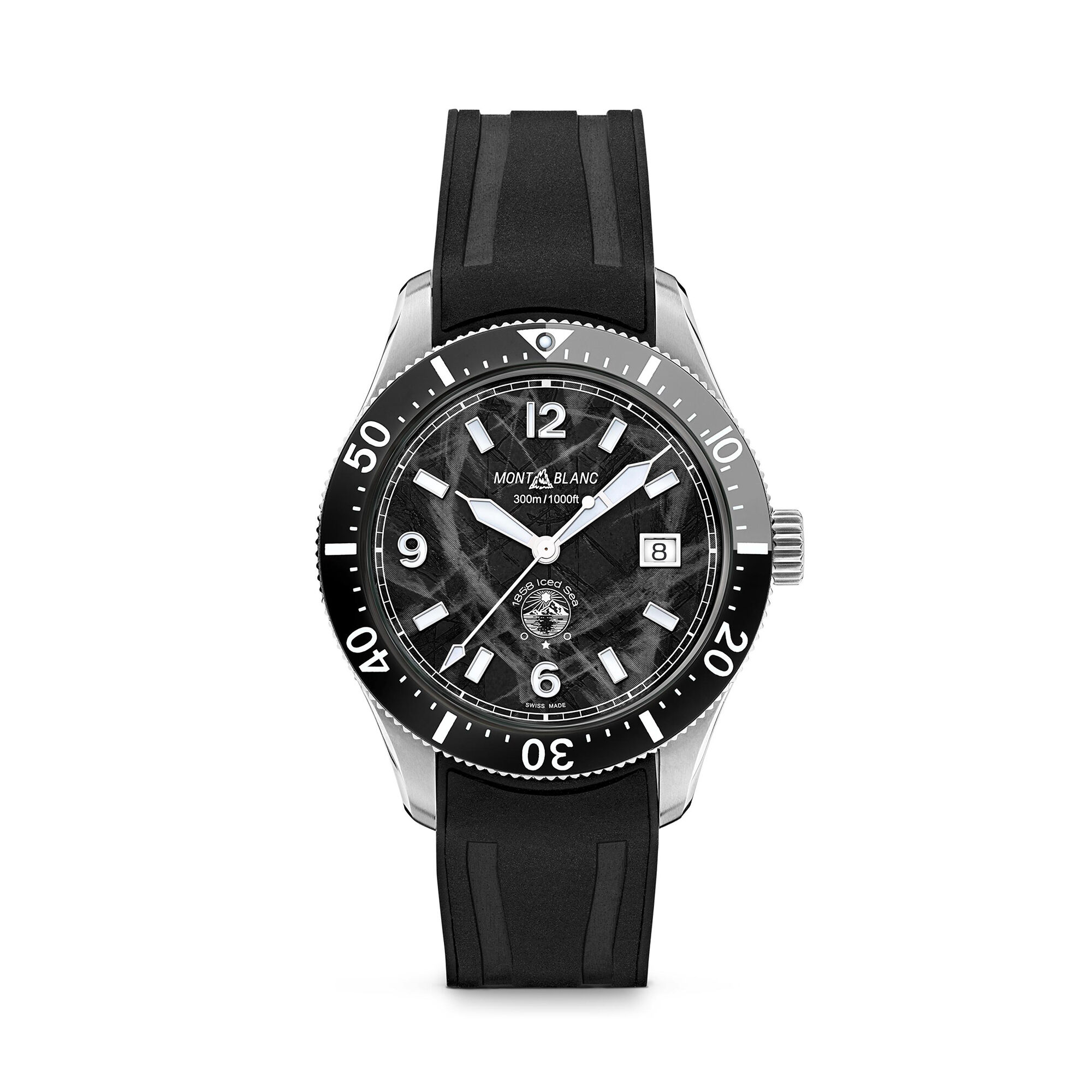 Montblanc 1858 Iced Sea Automatic 41 mm in Stainless Steel Montblanc 129372